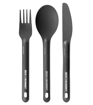 Sea to Summit Camping Alpha Light 3 Piece Cutlery Set - Knife, Fork and Spoon