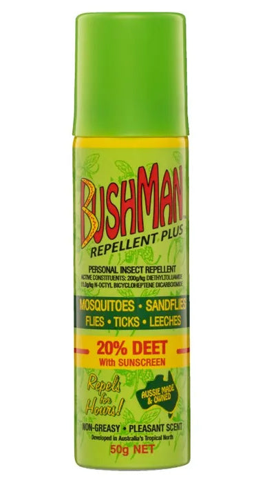 Bushman Plus Insect Repellent Aerosol 50g - Kit Bag Perth