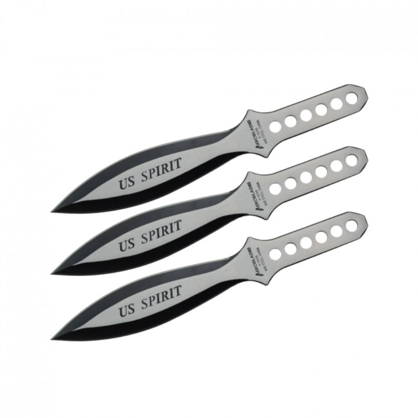 D139 Throwing Knife Set – 3pc Full Tang Target Throwing Knives with Nylon Sheath