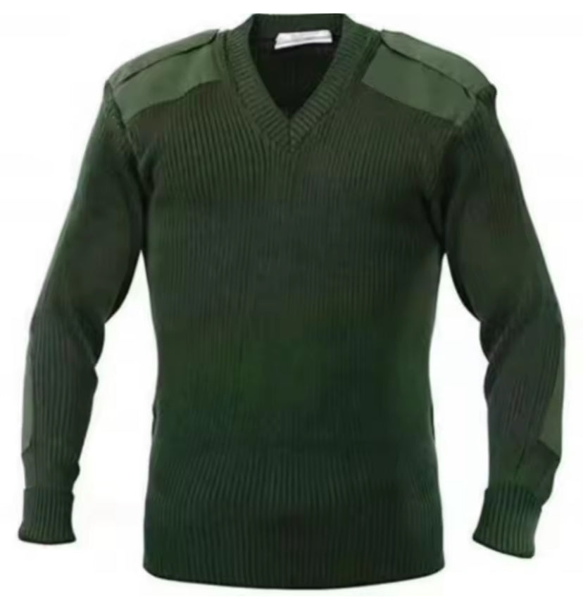 RECON GS2 Retro Vintage V Collar Army Jumpers
