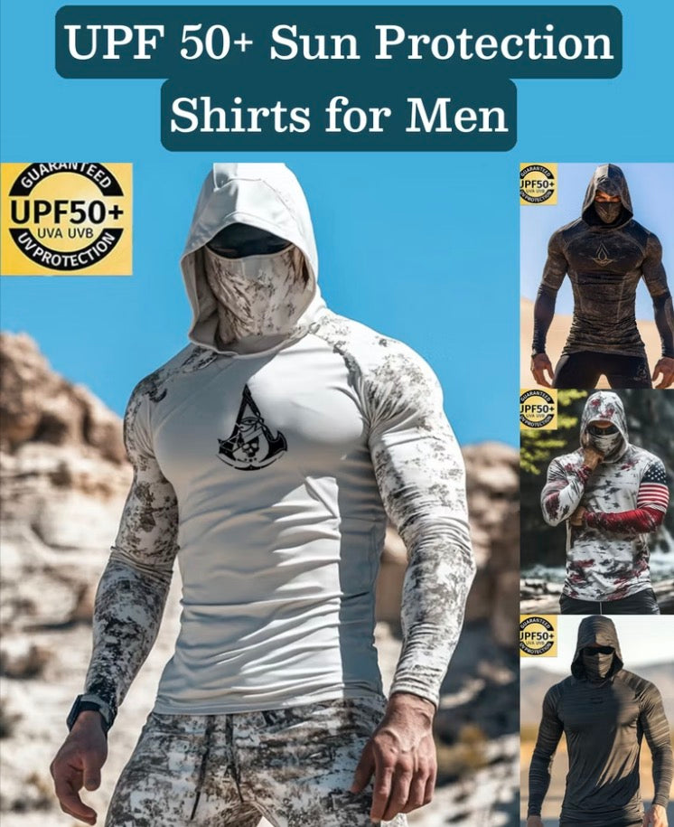 RECON GS2 UPF50+ Full protection Camo Hoodie/Rashie