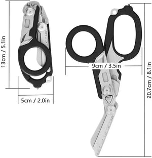 RECON GS2U Reaper x Emergency Response Shears 6 in 1 Multifunctional with Lock Holster