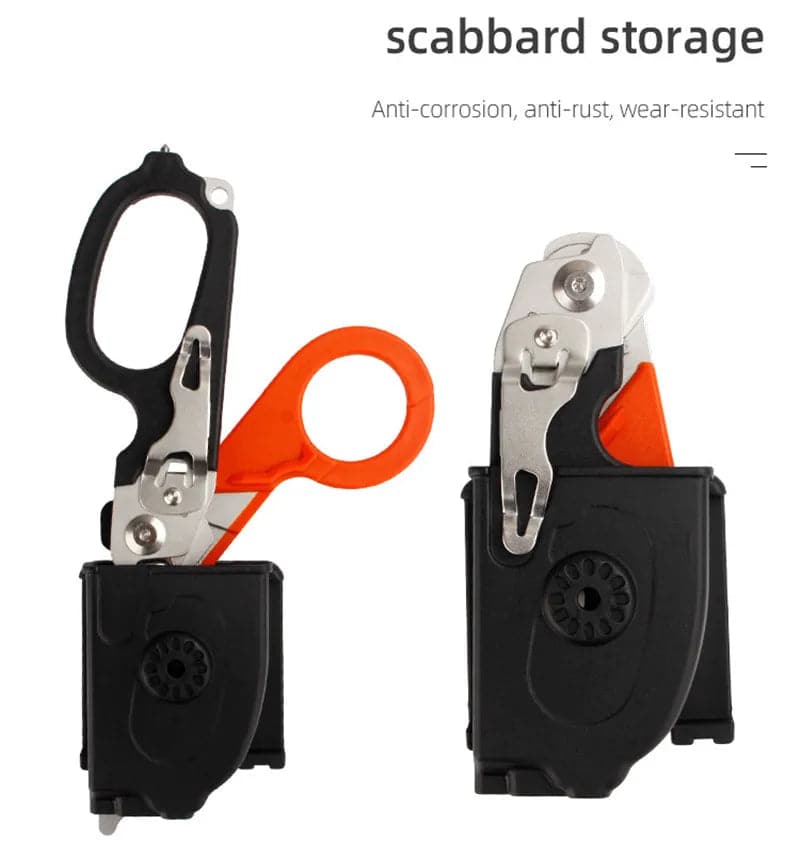 RECON GS2U EMT Shears 6 in 1 Multifunctional with Lock Holster