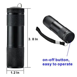 RECON GS2S Tactical compact mini  9 LED EDC Flashlight 100 Lumens