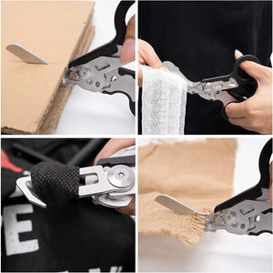 RECON GS2U Reaper x Emergency Response Shears 6 in 1 Multifunctional with Lock Holster