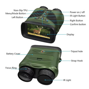 RECON GS2 DT390 Digital IR Night Vision binoculars 8X Digital Zoom with 3'' Screen Day & Night Function
