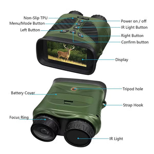 RECON GS2 DT390 Digital IR Night Vision binoculars 8X Digital Zoom with 3'' Screen Day & Night Function