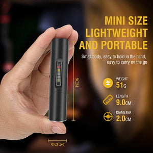 RECON GS2 6 x Colour modes including U.V Rechargeable LED Right Angle 90° Rotating Head Torch 500lm Front & Side Lighting