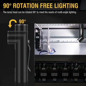 RECON GS2U  6 x Colour modes including U.V Rechargeable LED Right Angle 90° Rotating Head Torch 500lm Front & Side Lighting