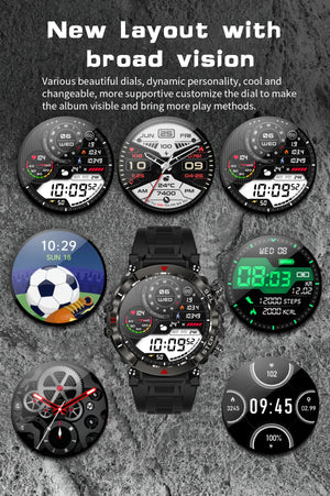 RECON GS2 IOS Army Style Android - IOS Smart Watch with Fitness & Health Tracker