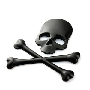 RECON GS2S 3D Skull Emblem Zinc Alloy Badge For Vehicles etc