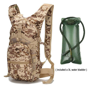 RECON GS2U  Ultralight Tactical Hydration Patrol Back Pack with 3L Bladder.