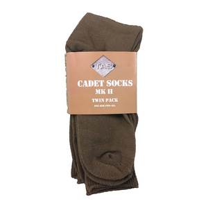 Army Tactical Boot Socks khaki Twin Value Pack