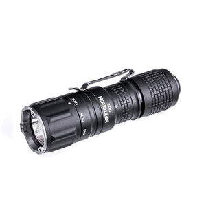 Nextorch T-Series Rechargeable Compact Duty Torch Tri-Mode, 1-Step Strobe Switch, 7 Modes, Rotating Metal Head Switch – NXTA20