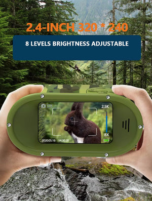 RECON GS2 DT150 Kids/Teens 1st Night Vision Binoculars with 2.4 inch Display 8X Zoom and 5W Tactical Infra-red feature