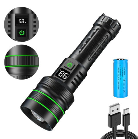RECON GS2 Mk2 Ultra Long Distance High Power Rechargeable LED Flashlight 1000 Lumens