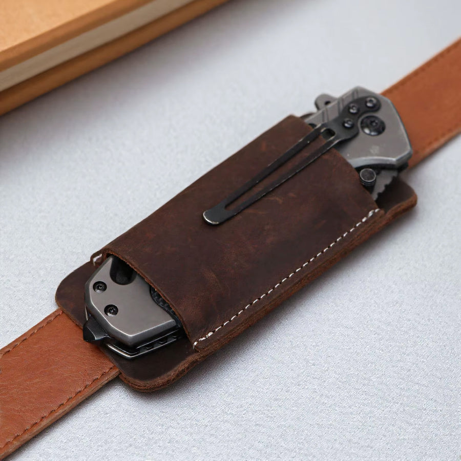 RECON GS2 EDC  Leather Multi Tool/Knife Belt Pouches De Luxe