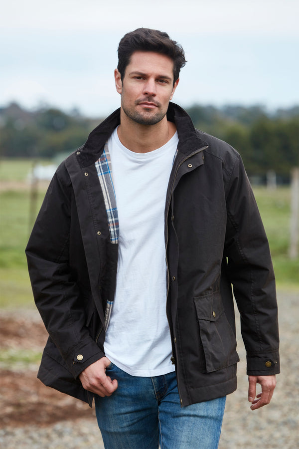 Burke & Wills 9oz Dri-Tec Waxed Cotton River Jacket - Kit Bag