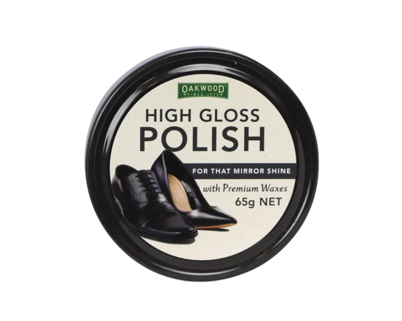 Oakwood High Gloss Parade Boot Polish 65g Tin