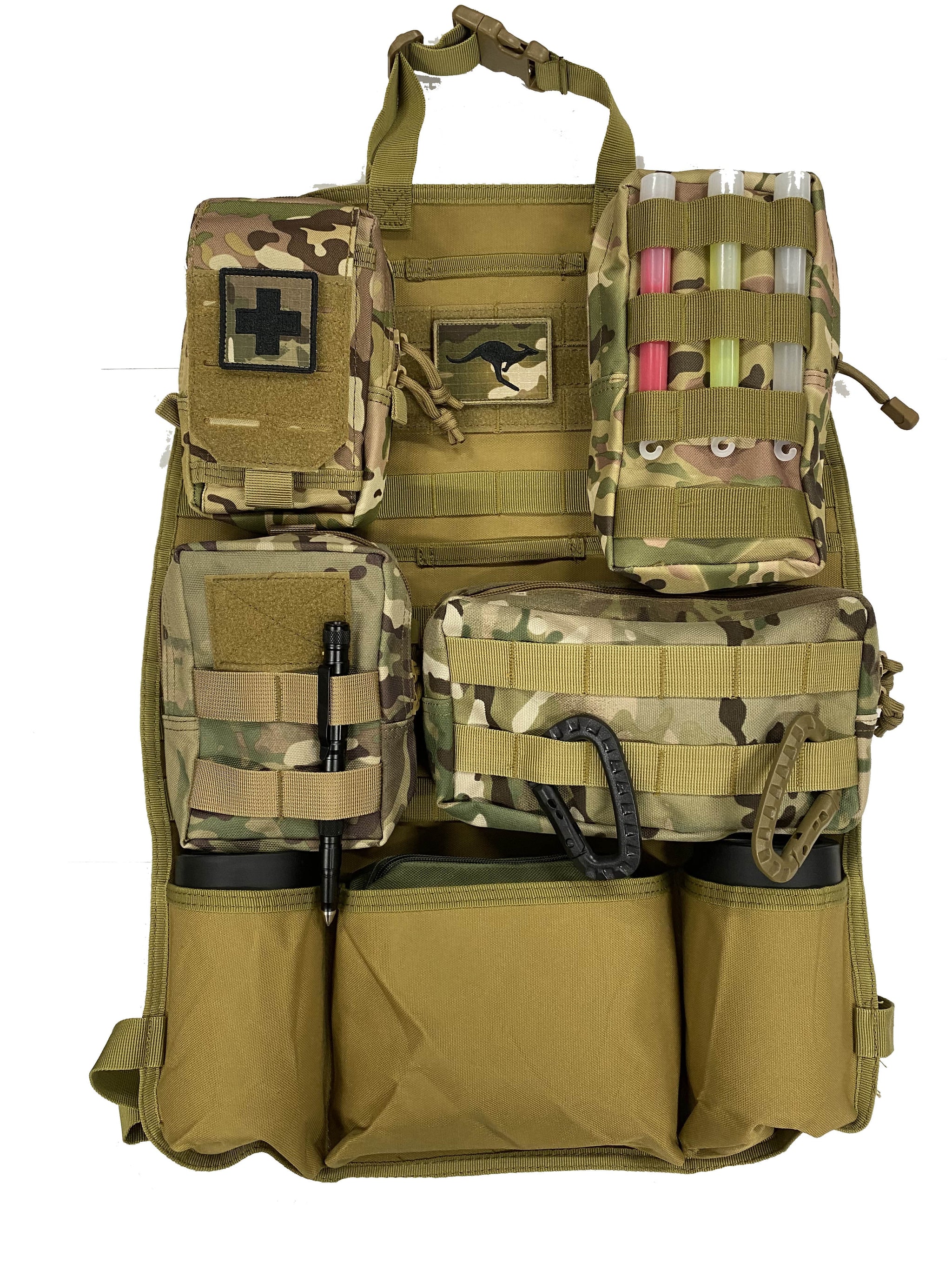 RECON Mil Spec Tactical seat organizer complete with 4 MOLLE