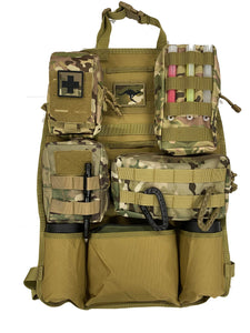 Recon GS2 Mil Spec Tactical seat organizer complete with 4 MOLLE Pouches