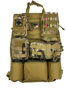 Recon Mil Spec Tactical seat organizer complete with 4 MOLLE Pouches