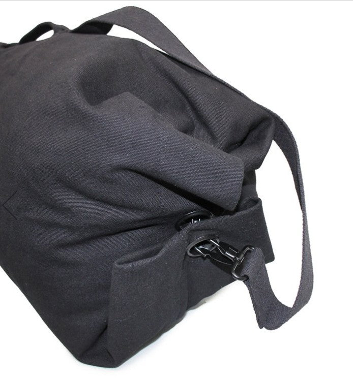 Military style canvas TOP LOAD XL duffle bag