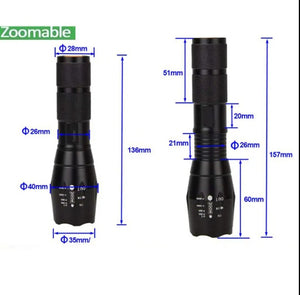 RECON GS2 T6 Range of LED Specialist Flashlights- Green, Blue, White, Blue & Infra Red