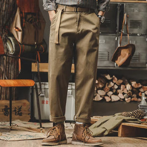 Vintage English Retro 1940,s causal straight leg pants