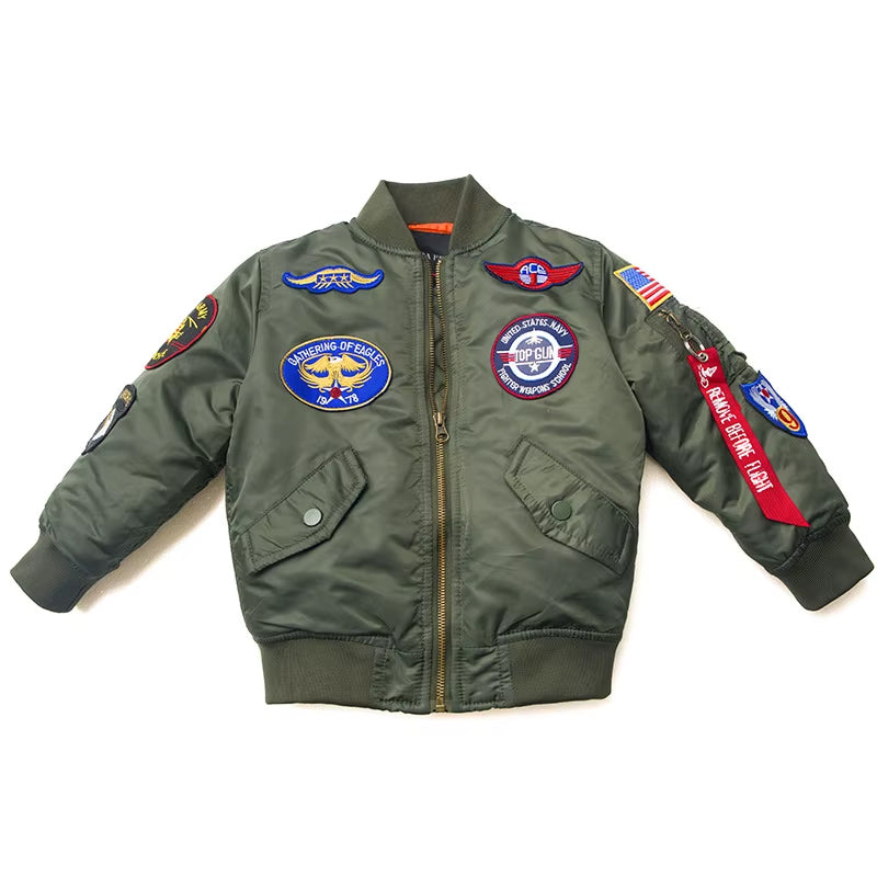 RECON GS2 Kids Flight jacket MA1 with insignia