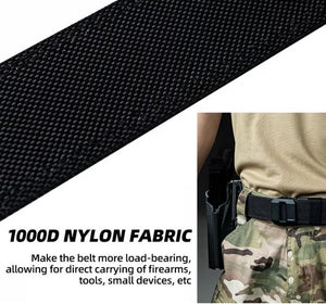 RECON GS2 Tactical Stiff Toughened Automatic Silent Buckle Belt