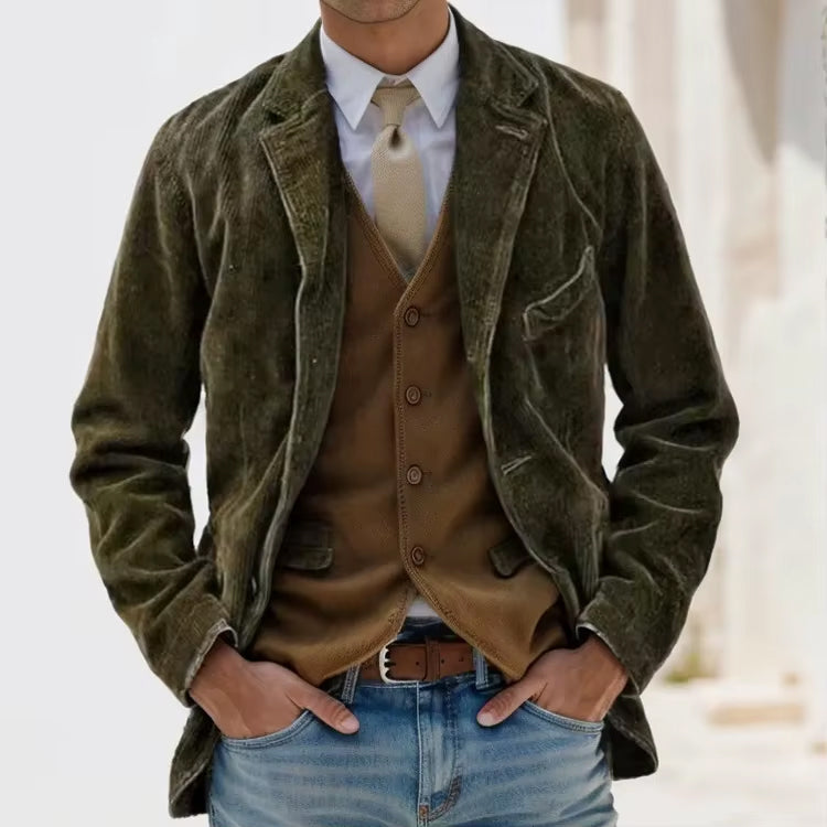 Vintage Retro Corduroy English Gentlemen's Jacket