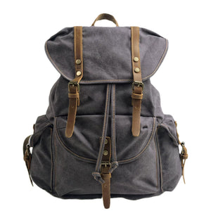Vintage Retro canvas & Leather Back pack 36L