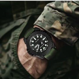 RECON GS2U Tactical Rotatable Bezel Watch with NATO Band