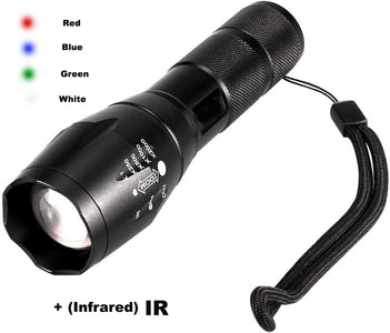 RECON GS2 T6 Range of LED Specialist Flashlights- Green, Blue, White, Blue & Infra Red