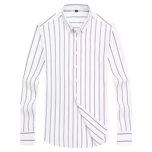 Vintage Retro Men's Cotton striped Shirt
