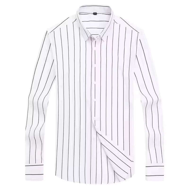 Vintage Retro Men's Cotton striped Shirt