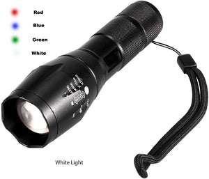 RECON GS2 T6 Range of LED Specialist Flashlights- Green, Blue, White, Blue & Infra Red