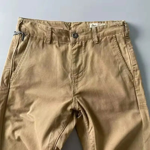 Vintage American Retro Heavy-duty Workwear Chinos ,wear-resistant Loose Straight Leg