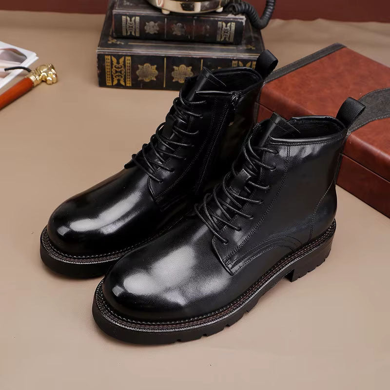 RECON GS2 Vintage style chukka Boots with side zip