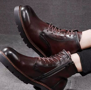 RECON GS2 Vintage style chukka Boots with side zip