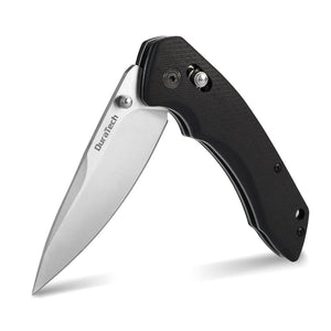 SOG DURATECH Folding Pocket Knife, EDC Pocket Knife with Stainless Steel Blade, G10 Handle Folding Knives, Drop Point Blade, Carry Pocket clip