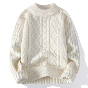 Vintage Retro Cable Knitted Men's Pullovers "Dover Fisherman" style