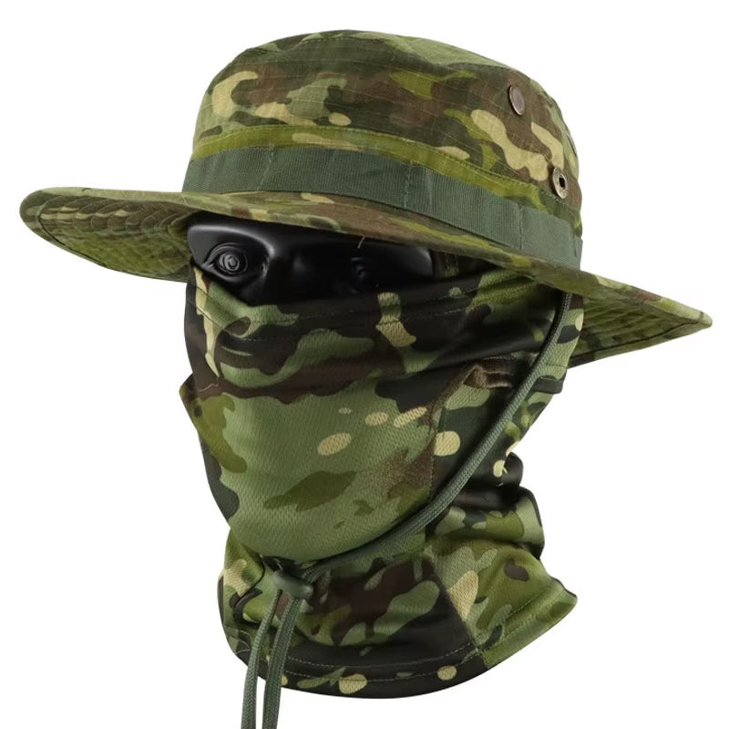 RECON GS2 Tactical Bucket Hat UPF50+  with M - cool  pro Fabric Balaclava