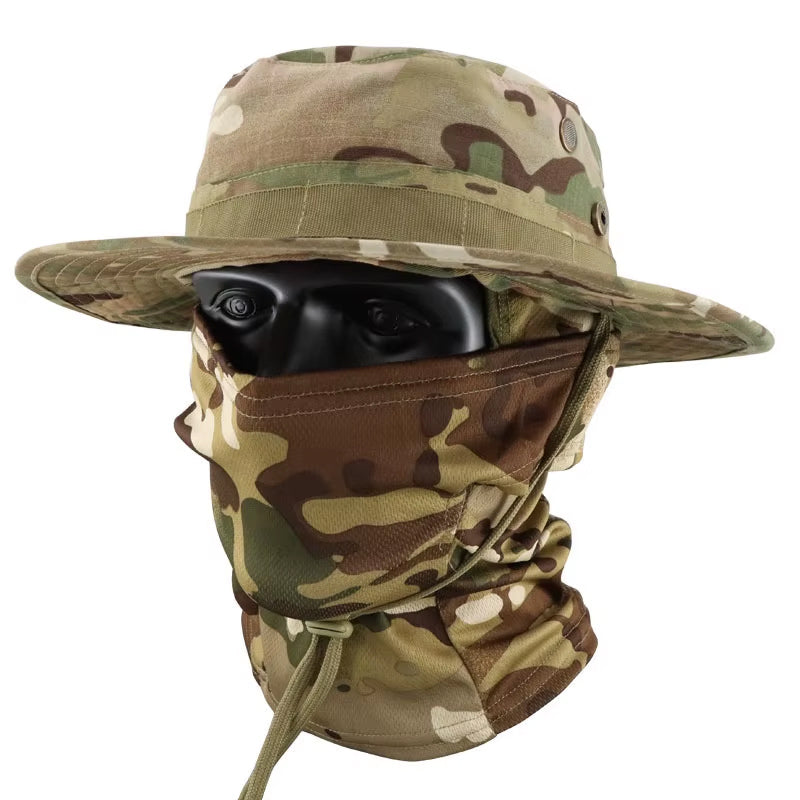 RECON GS2 Tactical Bucket Hat UPF50+  with M - cool  pro Fabric Balaclava