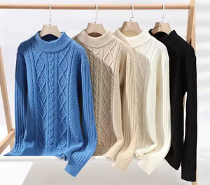 Vintage Retro Cable Knitted Men's Pullovers "Dover Fisherman" style