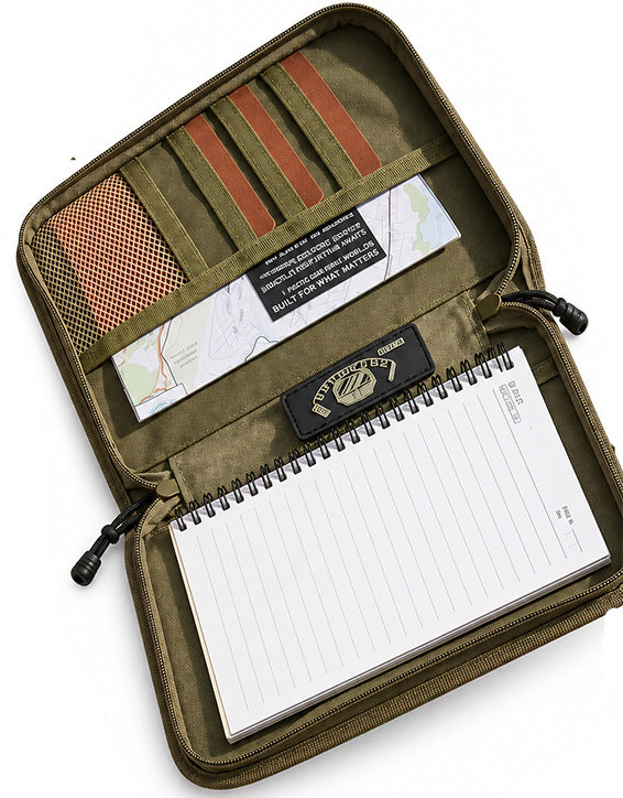 RECON GS2™ RETRO™ Waxed Canvas A5 Zipped Field Organiser & Notebook Cover