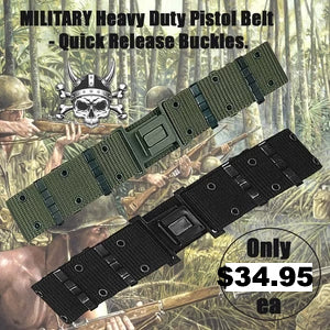 Heavy Duty Pistol Belt - Quick Release