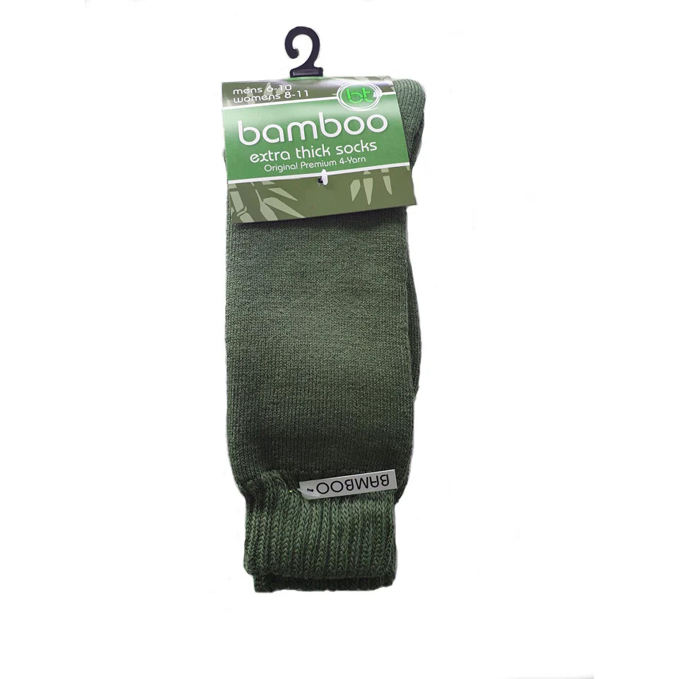 Bamboo Army Green Socks
