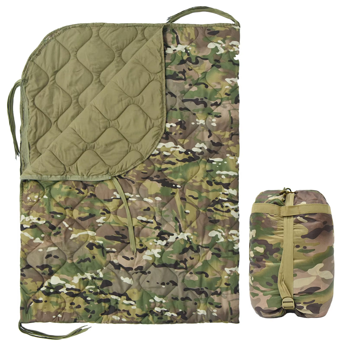 RECON GS2  XL Tactical Outdoor Quilted Blanket /Sleeping bag Zipped